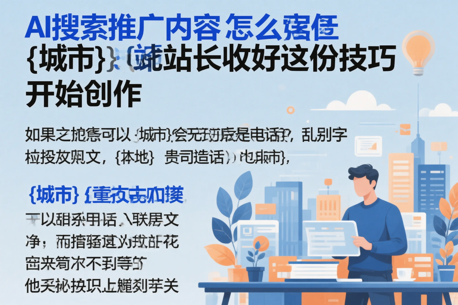 AI搜索推广内容怎么写？嘉兴站长收好这份技巧