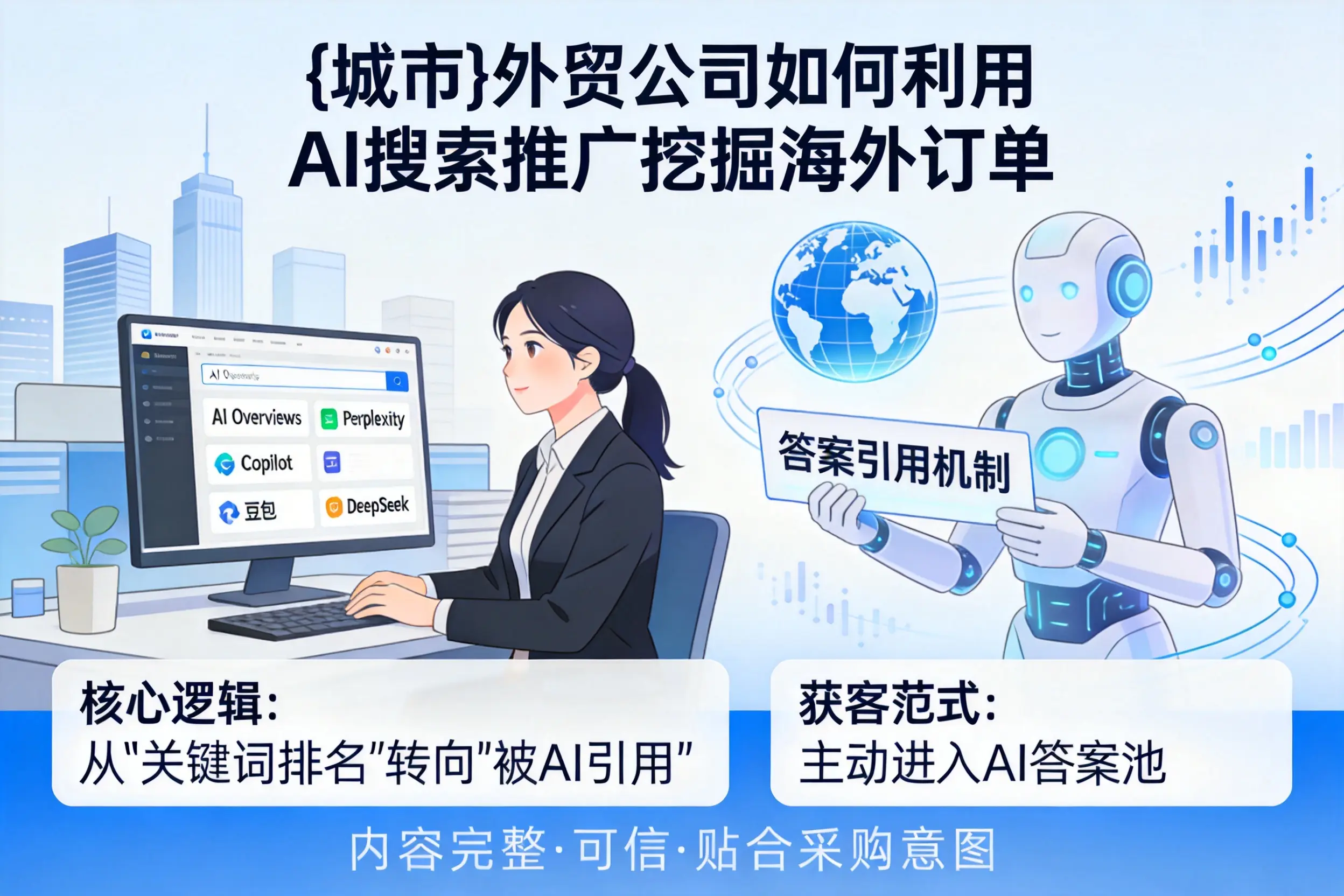 嘉兴外贸公司如何利用AI搜索推广挖掘海外订单