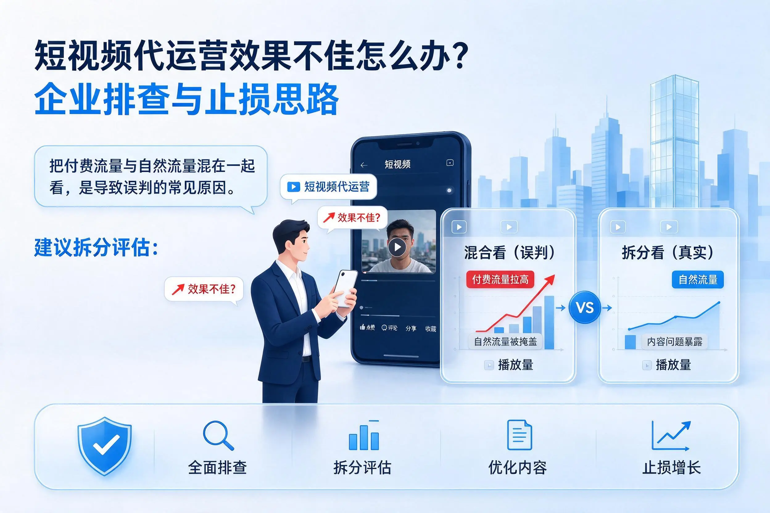短视频代运营效果不佳怎么办？嘉兴企业排查与止损思路