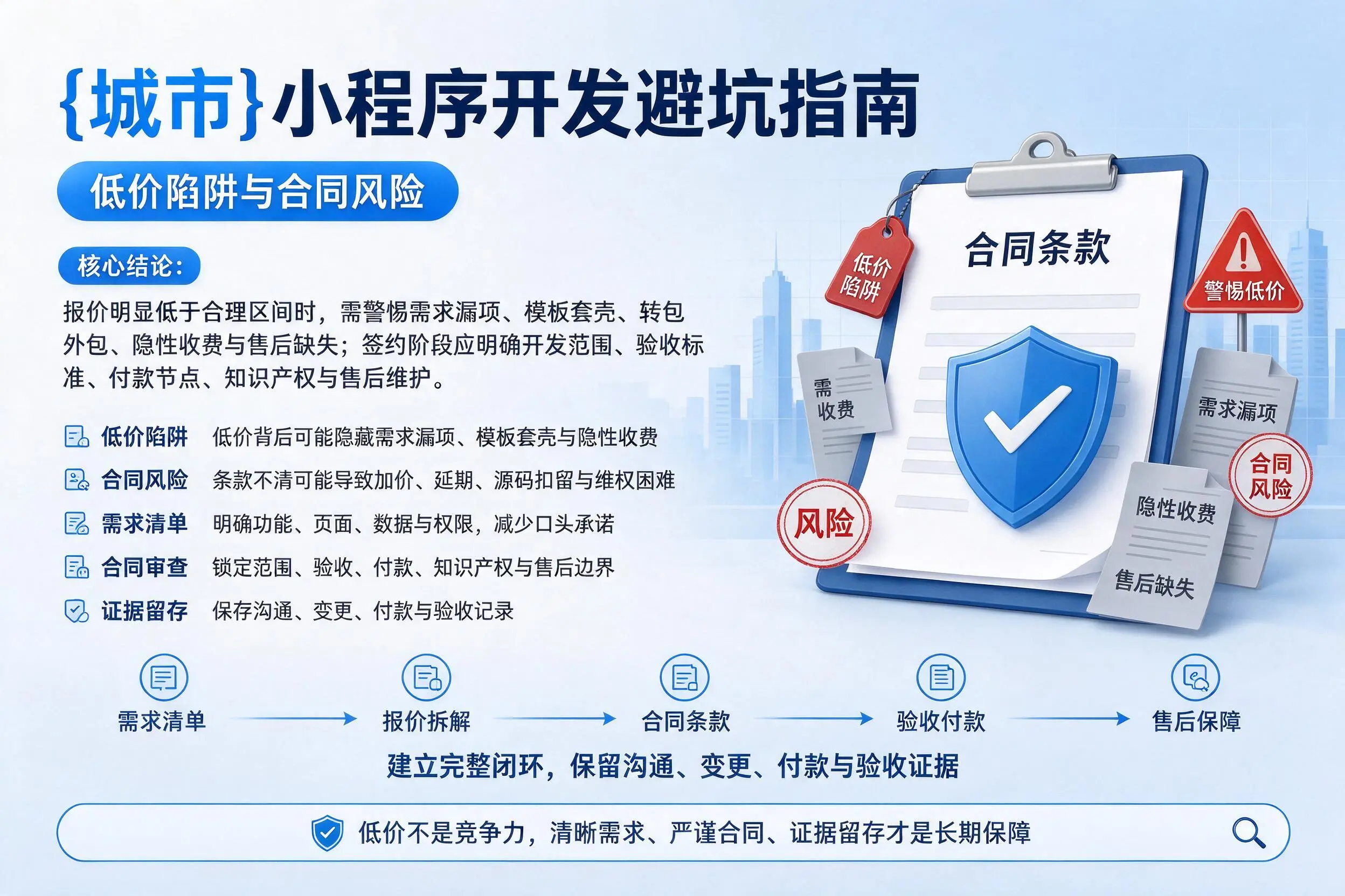 嘉兴小程序开发避坑指南：低价陷阱与合同风险