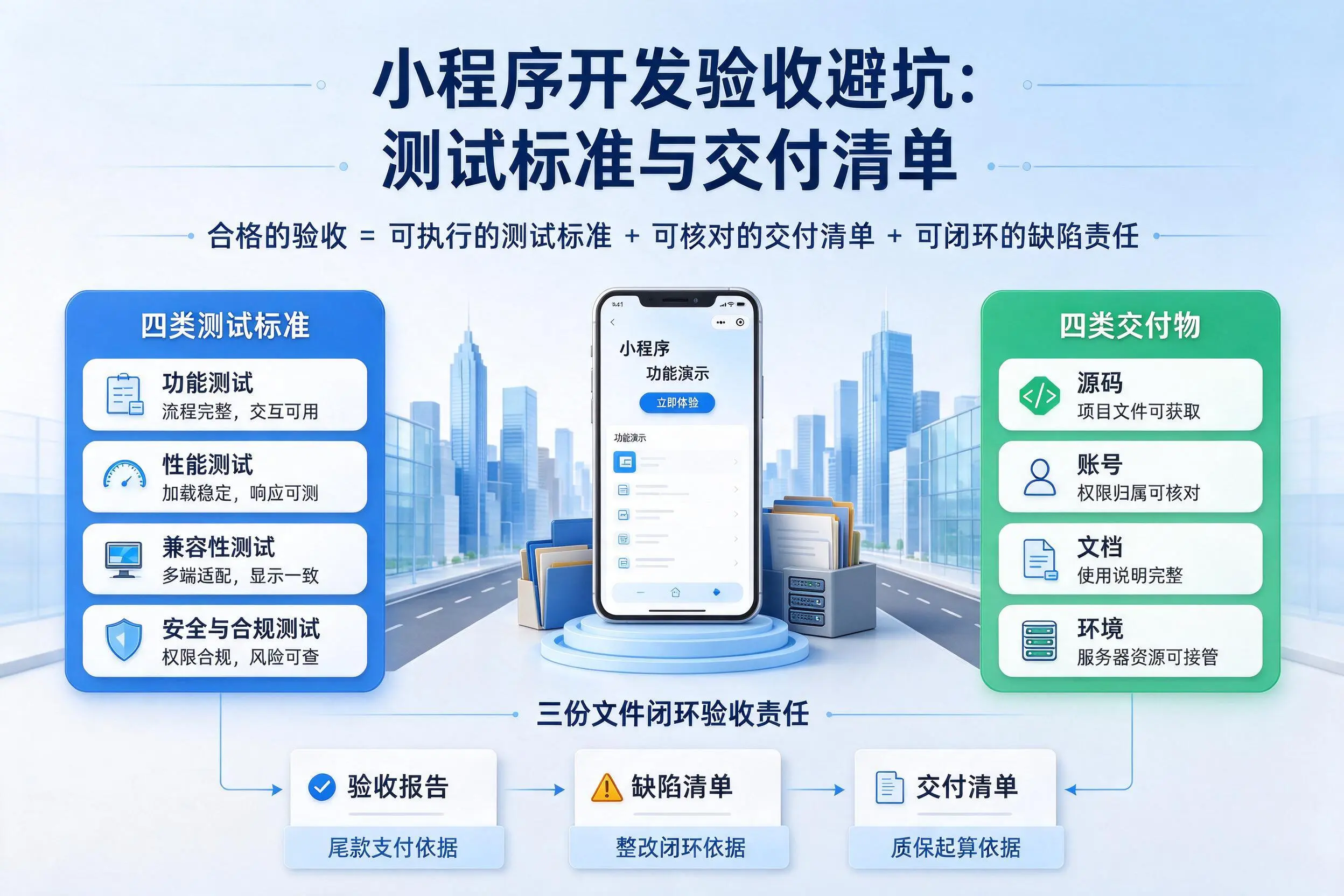 嘉兴小程序开发验收避坑：测试标准与交付清单
