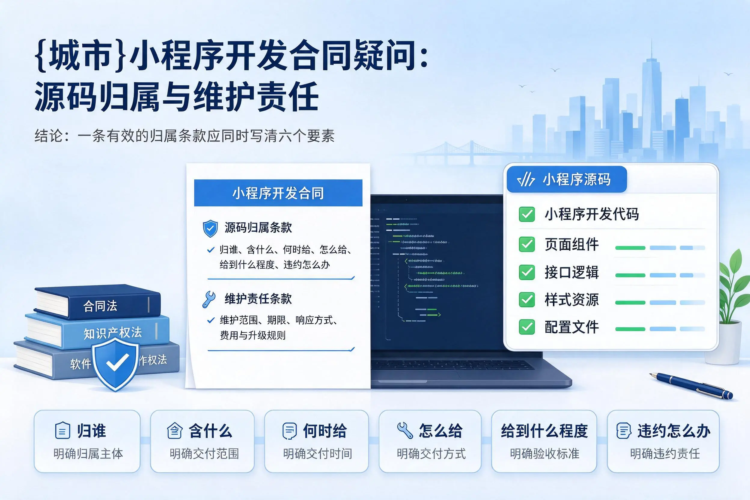 嘉兴小程序开发合同疑问：源码归属与维护责任
