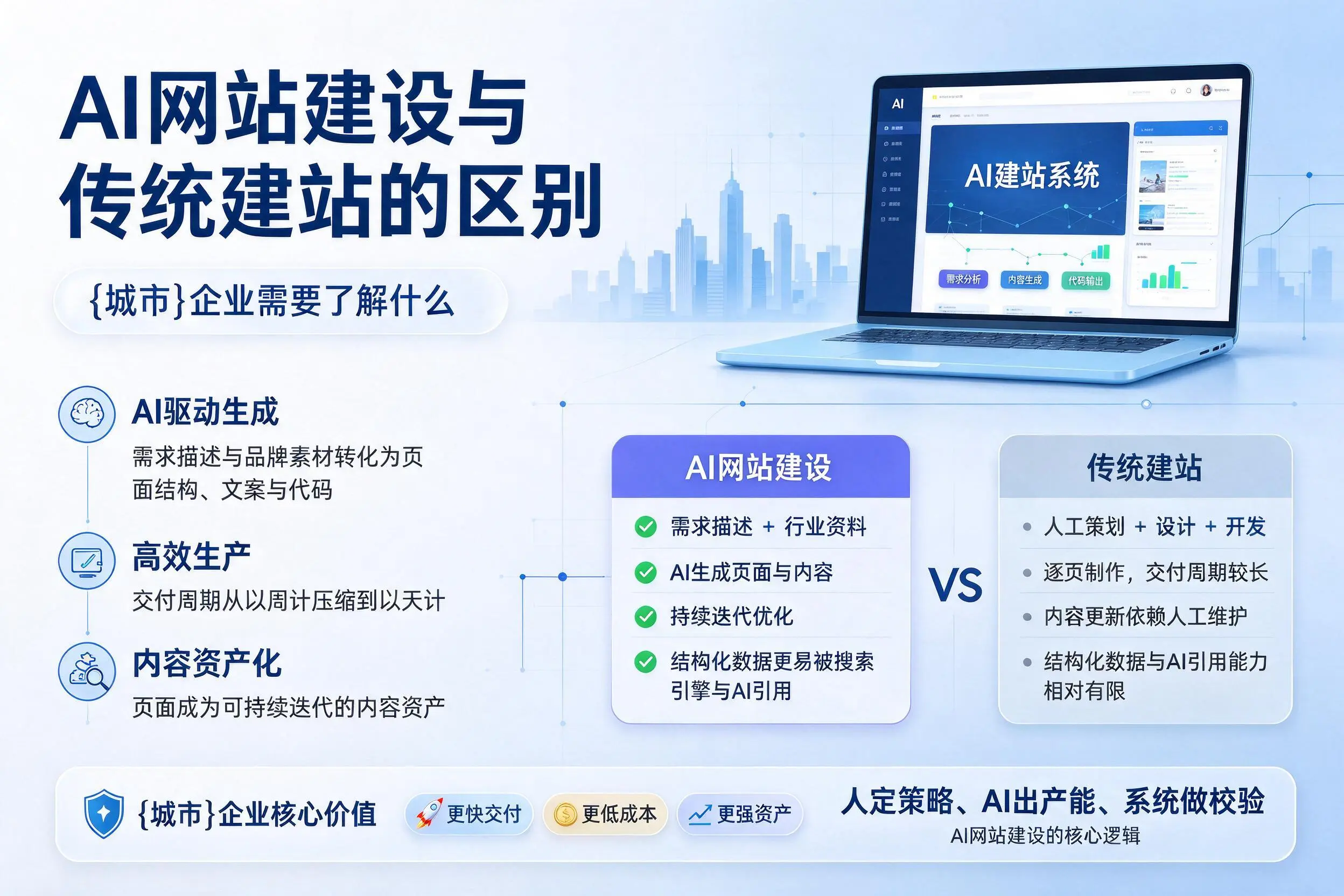 AI网站建设与传统建站的区别,嘉兴企业需要了解什么