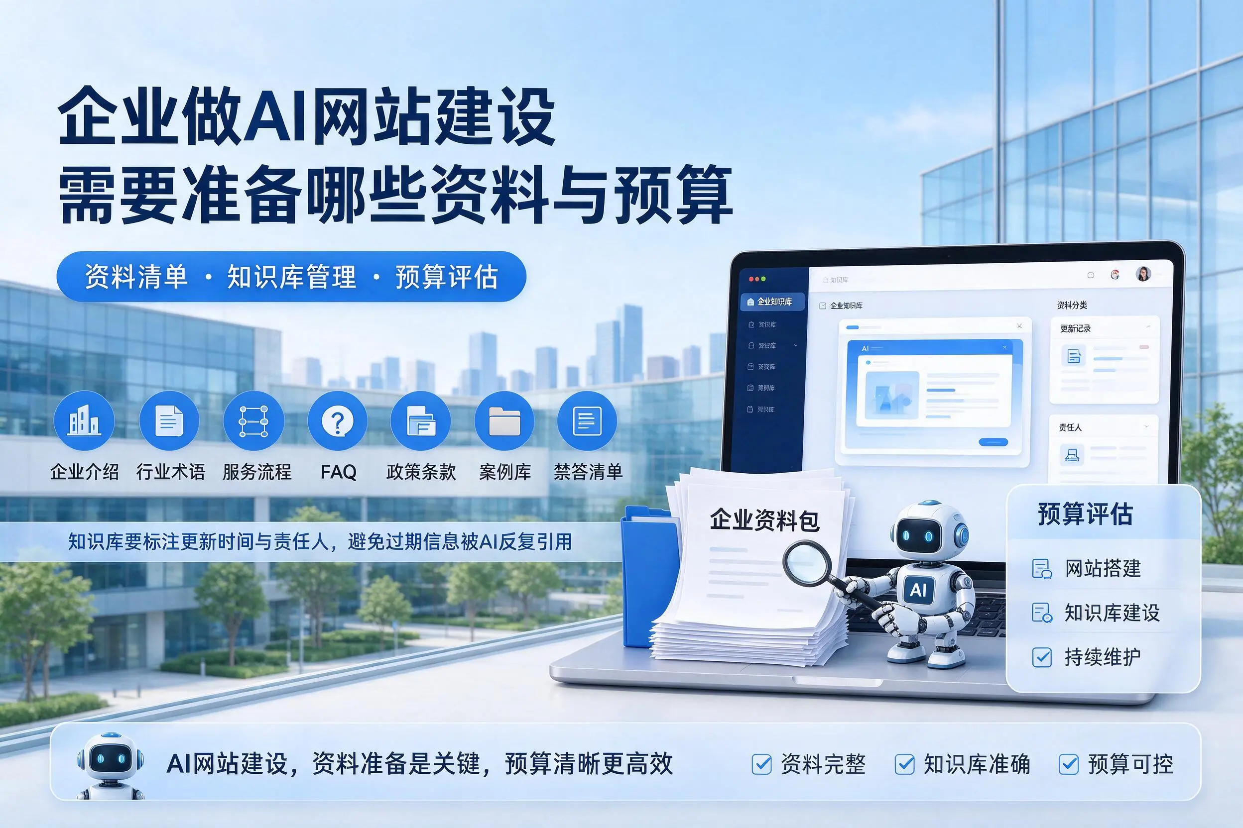 嘉兴企业做AI网站建设需要准备哪些资料与预算