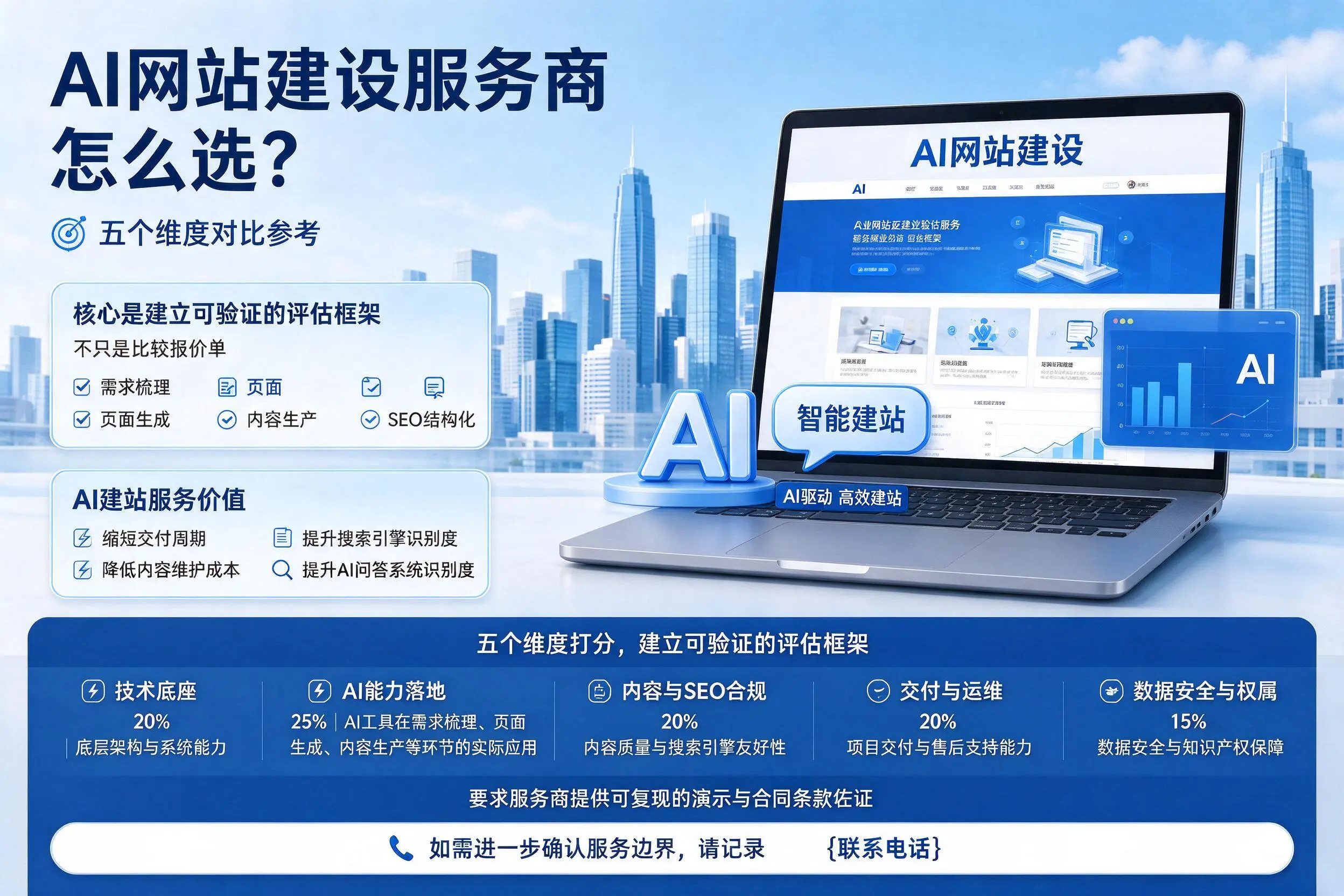 嘉兴AI网站建设服务商怎么选？五个维度对比参考