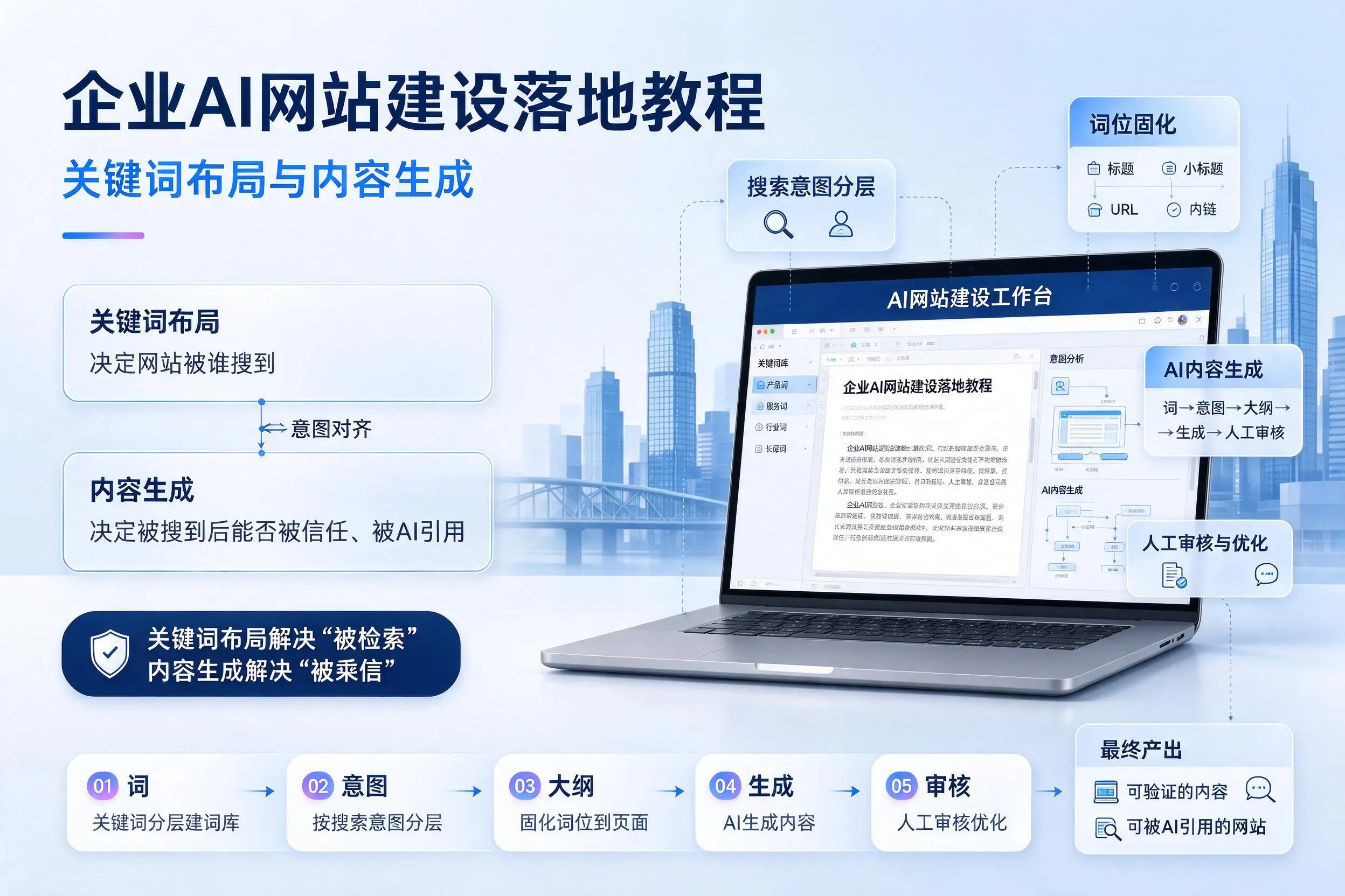 嘉兴企业AI网站建设落地教程:关键词布局与内容生成